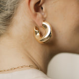 LOLA ORGANIC EARRINGS - GOLD