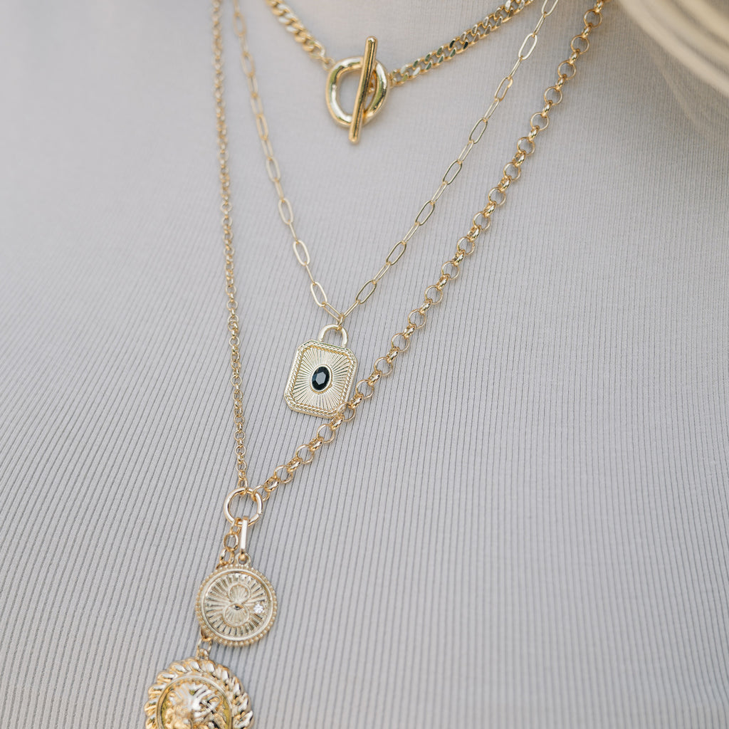 LION DUAL NECKLACE - GOLD