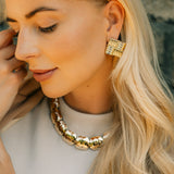 BELLA HEXAGON NECKLACE- GOLD