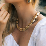 BELLA HEXAGON NECKLACE- GOLD