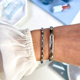 STAR BURST BANGLE- SILVER