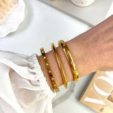 HEXAGON JEWEL BANGLE- GOLD