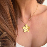 FLORA NECKLACE & EARRING SET- SILVER