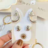 PIPER EARRING SET - SILVER