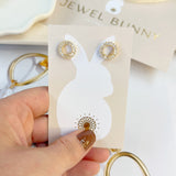 DELUXE HALO EARRINGS - GOLD