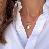 OPAL SWIRL PENDANT NECKLACE