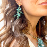 CORAL EARRINGS- TURQUOISE