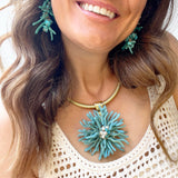 CORAL EARRINGS-MULTI