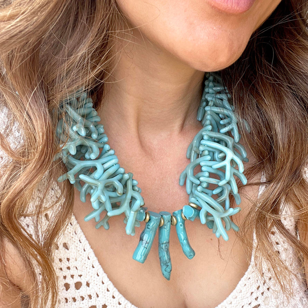 CORALLIA NECKLACE- TURQUOISE