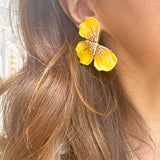 OCHRE PETAL EARRINGS