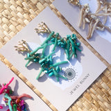 CORAL EARRINGS- TURQUOISE