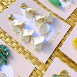 ORCHID EARRINGS- WHITE