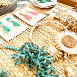 CANDY EARRINGS- AQUA