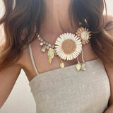 FLOWER CHARM NECKLACE