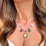 PEARL PLAITED CHARM NECKLACE