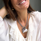 HETTIE CORD NECKLACE- HEART