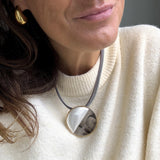 HETTIE CORD NECKLACE- CIRCLE