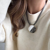 HETTIE CORD NECKLACE- CIRCLE