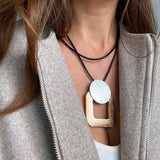 FARAH SQUARE DROP MULTI-WAY NECKLACE