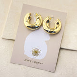 LOLA ORGANIC EARRINGS - GOLD