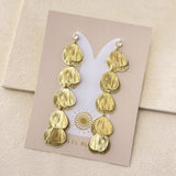 WATERFALL PETAL EARRINGS- GOLD