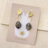 GREY DROP EARRINGS
