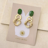 LEYLA LINK EARRINGS- CREAM