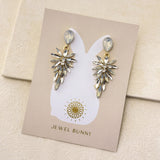 MIA LEAF EARRINGS - GOLD