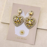 LUXE HEART EARRINGS - GOLD
