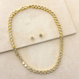 DELUXE NECKLACE & EARRING SET- GOLD