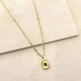 PADLOCK PENDANT NECKLACE - GOLD