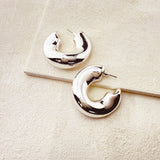 LOLA ORGANIC EARRINGS - SILVER