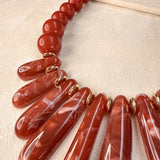 PETRA NECKLACE- BURNT ORANGE