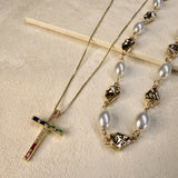 PRAYER PEARL NECKLACE SET