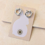 KNOT EARRINGS - SILVER