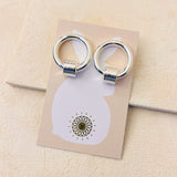 CIRCLE BOLT EARRINGS - GOLD