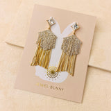 CAMI FRINGE EARRINGS - GOLD