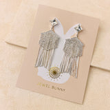 CAMI FRINGE EARRINGS - SILVER