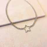 STAR CHOKER- SILVER
