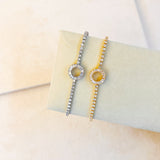 LUXE HALO STACKING BRACELET - GOLD