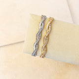 TWISTED STACKING BRACELET - GOLD