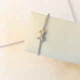 BOW STACKING BRACELET - SILVER