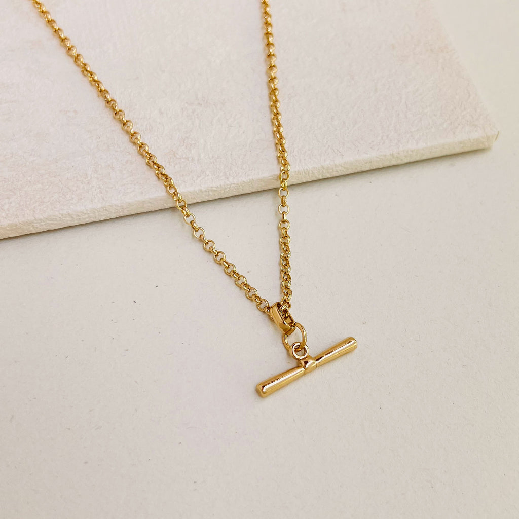TAVVY TBAR NECKLACE - GOLD