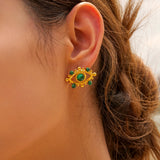 THEA EARRINGS - EMERALD