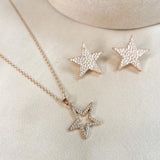 STAR PENDANT NECKLACE - ROSE GOLD