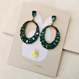 DARCY EARRINGS - GREEN