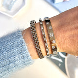 SUN BURST BANGLE- SILVER