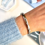 STAR BURST BANGLE- SILVER