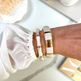 MAYA STRIPE BANGLE- GOLD
