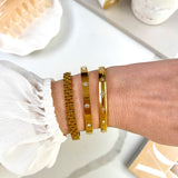 STAR BURST BANGLE- GOLD